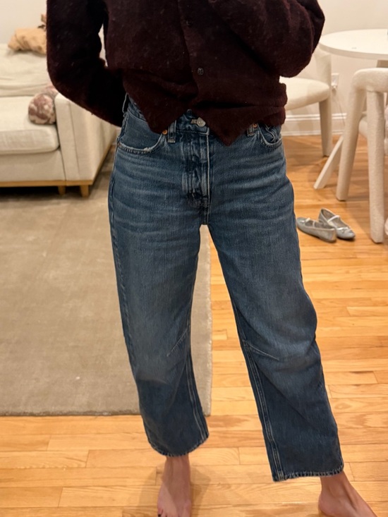 Madewell Denim - Madewell Barrel-Leg Blue Jeans